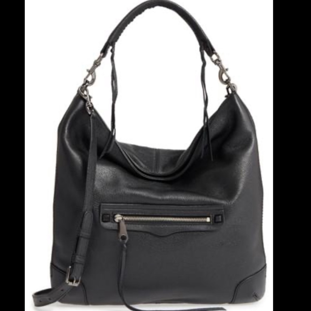 Rebecca Minkoff Slim Regan Hobo Bag: Black